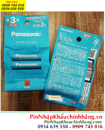 Panasonic EneloopLite BK-3LCD/2H, Pin sạc AA1050mAh 1.2v EneloopLite BK-3LCD/2H /Nội địa Nhật-chữ Nhật (Vỉ 2viên)